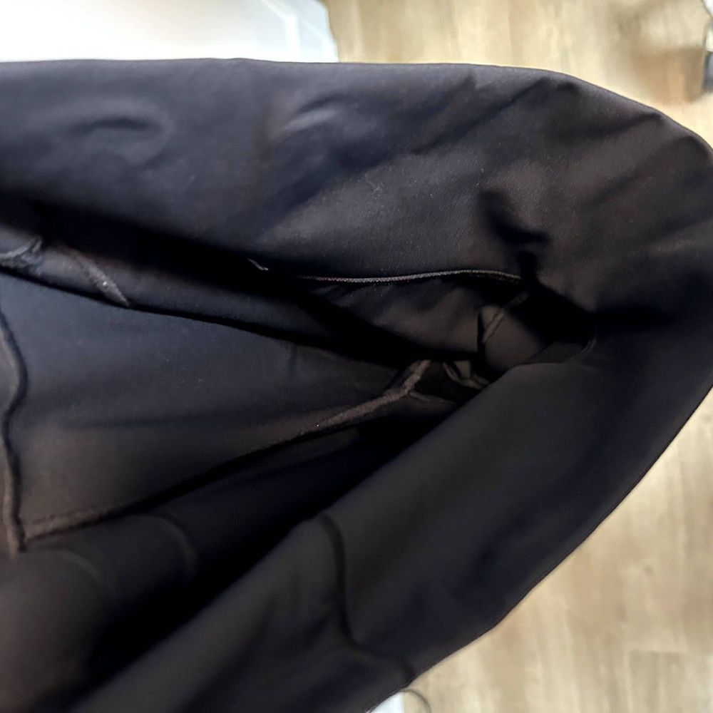Adidas Womens Athletic Leggings Size Large Black Solid Casual Lounge Stretchy - Picture 7 of 14